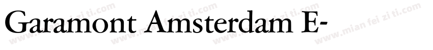 Garamont Amsterdam E字体转换